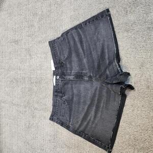 Universal Thread Shorts High Rise 90's Cutoff Black Denim Women’s Size 12 NWT